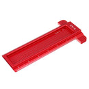 Drillpro TS 6 Inch Aluminum Alloy Hole Precision Marking T Ruler Hole Positioning Measuring Ruler Woodworking Scriber Scribing Tool