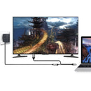 Zinc Alloy Type-C USB-C 3.1 Male to 4K@60Hz Video Display USB-C Female 20V5A PD Charge Cable