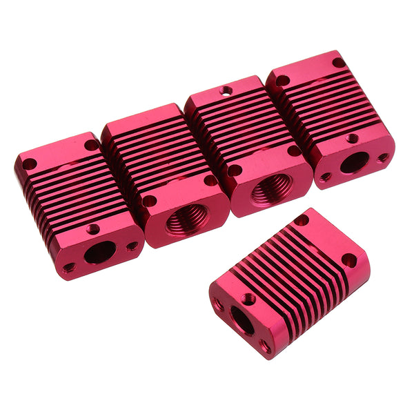 5Pcs 27*20*12mm Aluminum Cooling Heatsink Radiator Block for CR-10 Series/ Ender-3 3D Printer MK10 Extruder