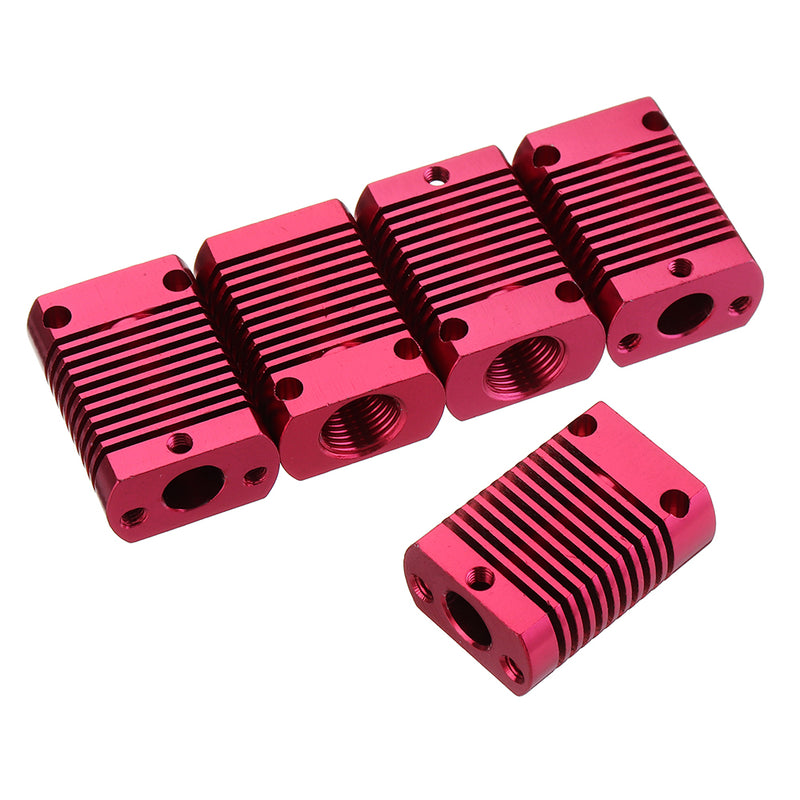 5Pcs 27*20*12mm Aluminum Cooling Heatsink Radiator Block for CR-10 Series/ Ender-3 3D Printer MK10 Extruder