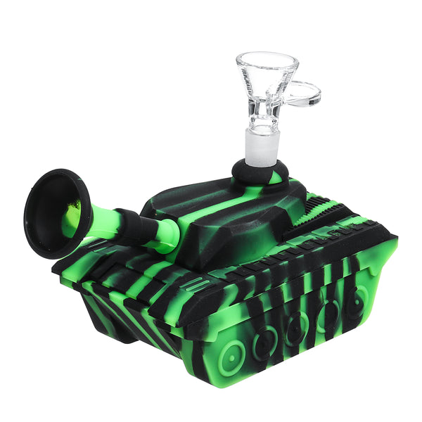 Silicon Tank Water Pipe Smoking Filter Glass Bowl Unbreakable
