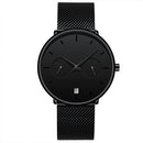 CRRJU 2162 Fashion Business Style 24hours Calendar Alloy Case Men Simple Dial Quartz Watch