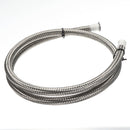 Silver Stainless Steel Braided Pipe Oil Fuel Coolant Hose AN-4 AN4 6mm 1.4 Inch 1M