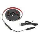 2M SMD5050 USB Battery Powered RGB Waterproof 60LEDs Black Base Strip Light DC5V