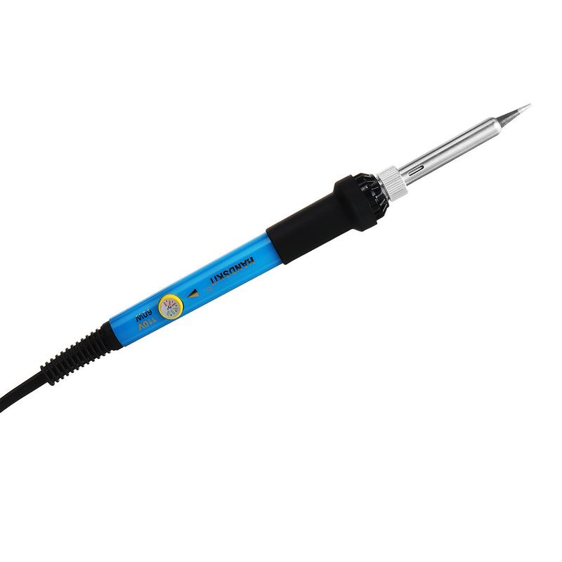 48Pcs 60W 110V/220V Adjustable Temperature Solder Iron Tool Kit Carving Pyrography Tool