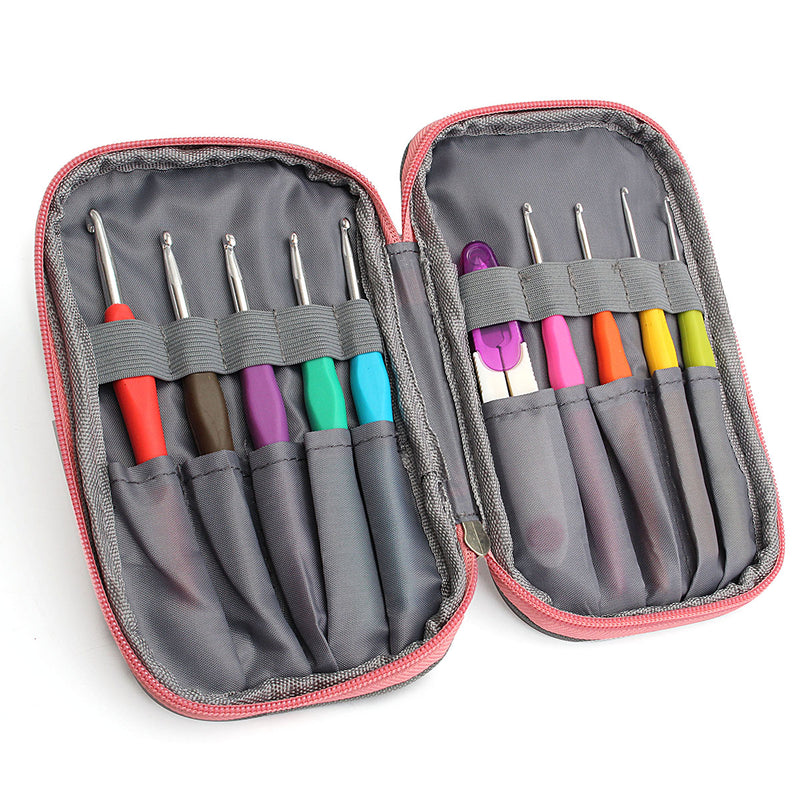 Crochet Needle Hooks Set Organiser Case AccBearded Needle Suit With 45 Piece Attach One Storage Bag