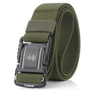 TUSHI 125cmx3.8cm Men Tactical Belt Outdoor Zinc Alloy Quick Release Buckle Casual Belts Waist Belts