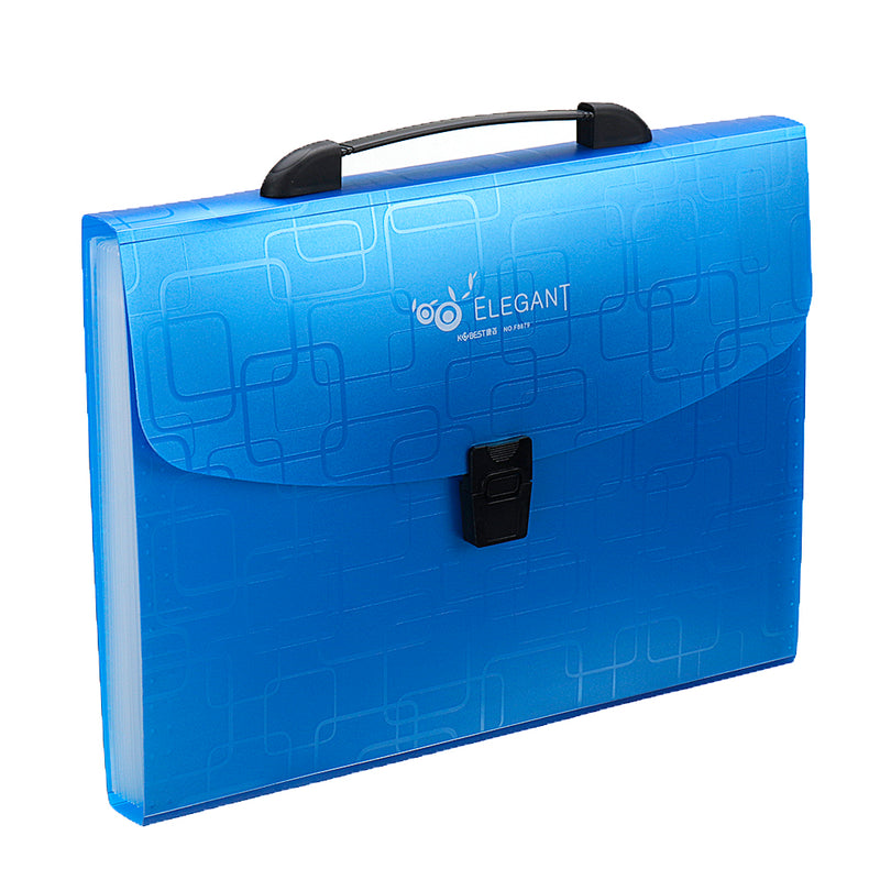 Kang Bai Feng F8879 A4 File Folder Organ Bag Multilayer File Bag Multi-functional Business Conference Document Holder Desktop Paper File Organizer