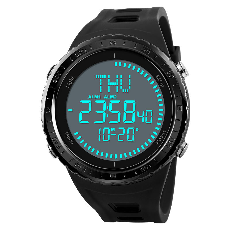 SKMEI 1342 Compass Chronograph Digital Watch Men Automatic Calendar Alarm Watches