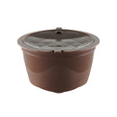 4Pcs/Set 50-100ml Refillable Coffee Capsule Cup Reusable Coffee Pods w/ Coffee Spoon Brush for Nescafe Dolce Gusto Brewer