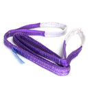Purple 1T 2M/6.5ft Double Layer Lifting Sling Tension Band Bearing Belt Polyester Sling Rope Strap
