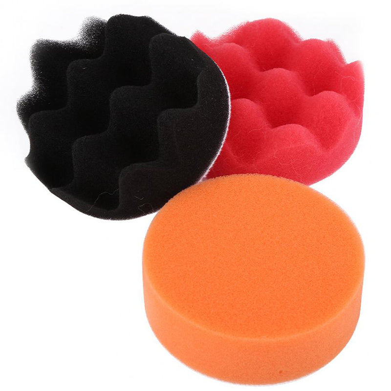 7pcs 3 4 5 6 7 Inch Sponge Polishing Waxing Buffing Pad Kit
