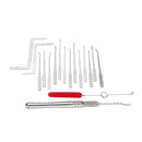 DANIU 22Pcs Single Hook Unlocking Lock Picks Tool Locksmith Lock Opener Locksmith Hand Tools