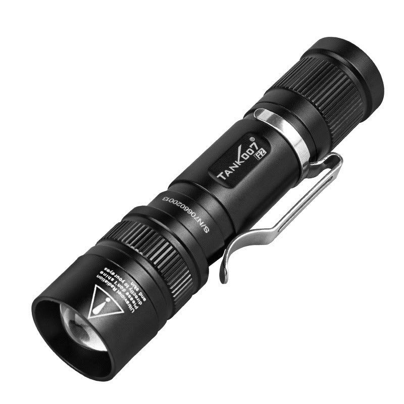 TANK007 F2 160Lumens White light LED and UV LED 2Modes Portable Zoomable LED Flashlight Outdoor Waterproof AA Led Torch