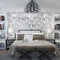 3D Silver Victorian Wall Sticker Damask Embossed Rolls Wallpaper Feature Living Room Background Decor