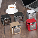 Bakeey Q5 Wireless bluetooth Speaker Digital Alarm Clock LED Display TF Card Handsfree Speaker