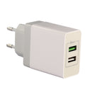 27W 2USB QC3.0 EU Wall Travel Smart Charger For iphoneX 8/8Plus Samsung S8
