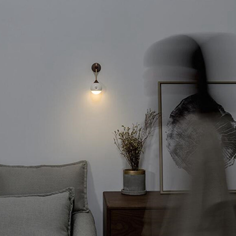 Smart Sensor Night Light Wall Lamp Infrared Induction USB Removable Lamp