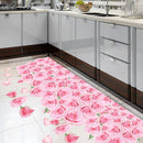 Miico FX82023 3D Rose Decorative Sticker Floor Sticker Bathroom Sticker Wall Sricker DIY Sticker