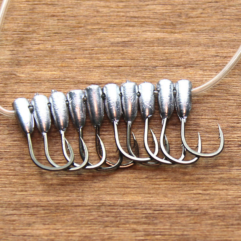 ZANLURE 10pcs/set #3-#5 Jig Head Hooks Fishing Lead Head Hooks Fishing Tackle