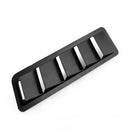 Universal Intake Panel Window Air Ventilated Blinds Air Outlet Trim Set Matte Black ABS