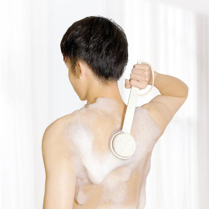 Qualitell Double-Sided Bath Brush Skin-Friendly Soft Bristles Exfoliation Wooden Body Shower Cleaning Brush From Xiaomi Youpin