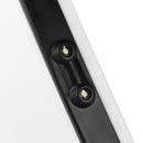 White Desktop Magnifier Plastic Magnifying Glass Standing Style With 2 LED Light