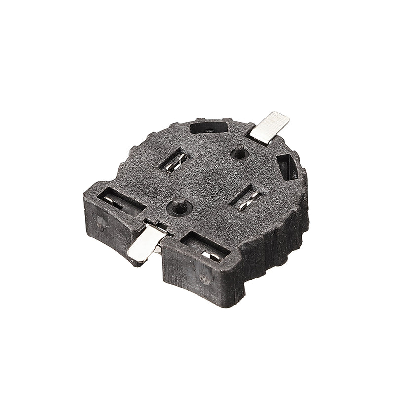 CR1220 Battery Holder Patch Button Battery Cell Sockets Case Black Plastic Housing