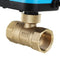 TMOK 1/2" 3/4" 1" 1-1/4" Blue Shell Motorized Electric Brass Ball Valve 3 Wire AC 220V Full Port