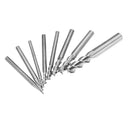 Drillpro 1-8mm HRC58 3 Flutes End Mill Cutter Tungsten Carbide CNC Milling Tool for Aluminum