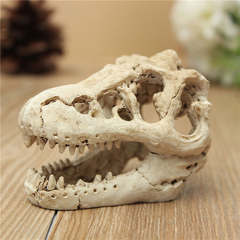 Dragon Resin Aquarium Decoration Crocodile Skull For Fish Tank Resin Ornament