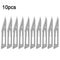 10Pcs Carving Surgical Blades DIY Cutting Tool PCB Repair Animal Surgical Tool with Handle