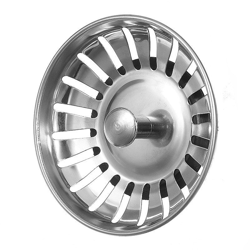 304 Stainless Steel Kitchen Bathroom Basin Sink Strainer Stopper Drain Waste Plug