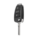 3 Buttons Car Remote Key Fob Case Shell With Battery for Audi A3 A4 A6 A8 Q7 TT