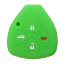 Car Key Case Cover 4 Button Silicone Keyless Remote Key Case Shell Cover For TOYOTA Corolla Camry