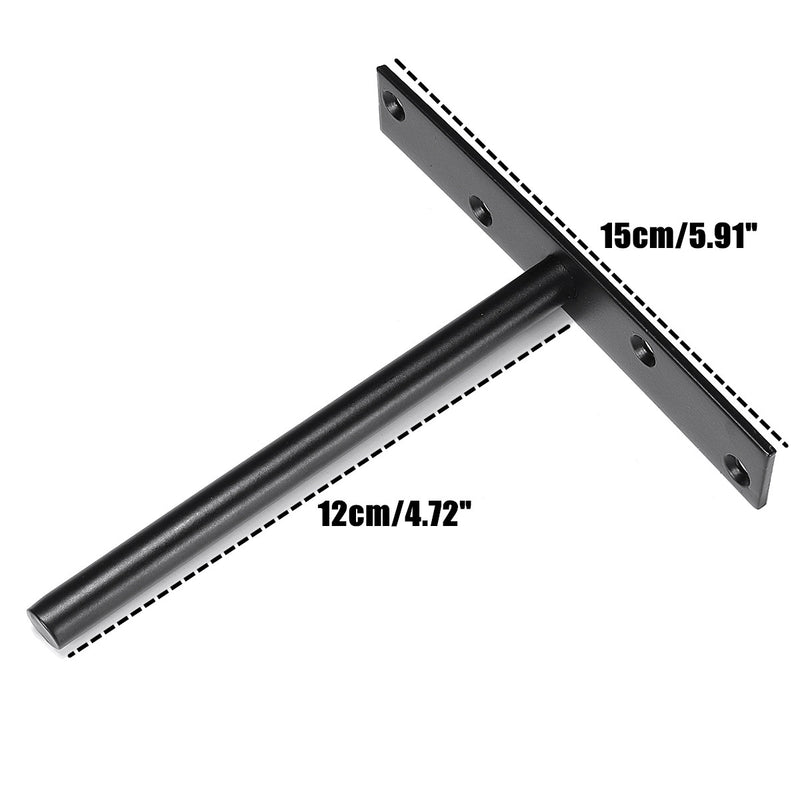 4 Pcs Stainless Steel Floating Shelf Bracket Heavy Duty Hidden Brackets Supports Handheld Stabilizer Bracket