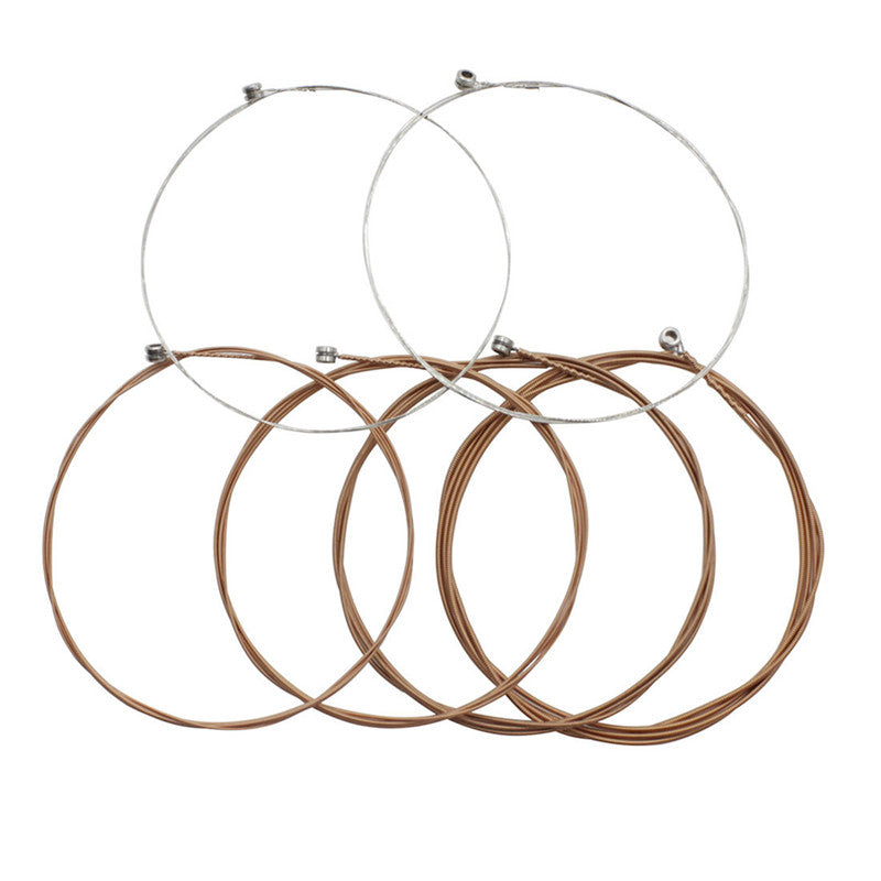 6Pcs IRIN A113 Acoustic Guitar Folk Guitar String Silver Plated 6 Sizes for Beginner