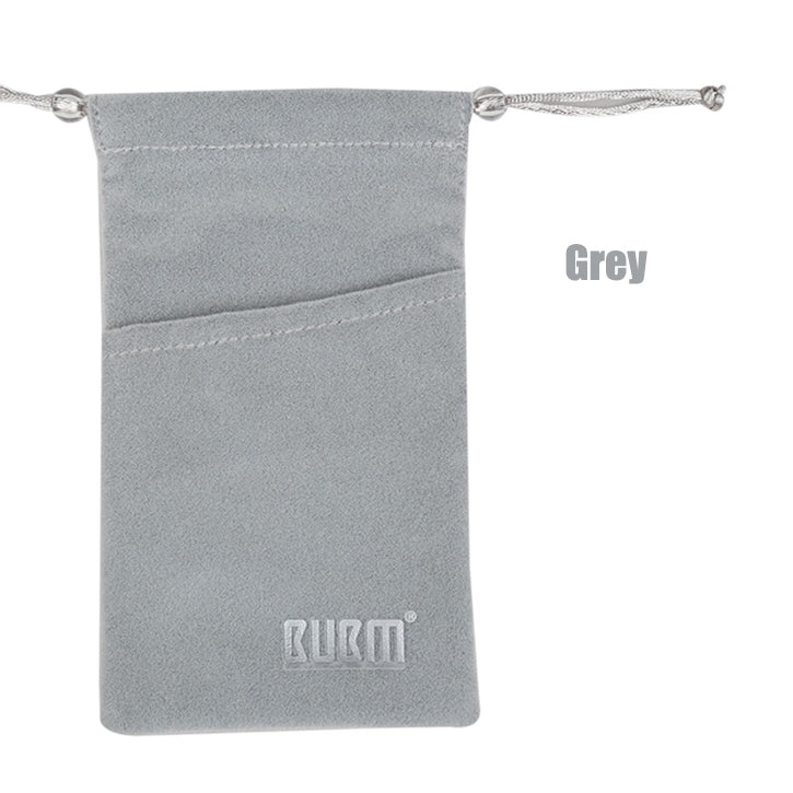 BUBM BM-DH006 Portable Drawstring Hard Carring Case Double Layers Travel Storage Bag