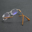 Aluminum-magnesium Alloy Reading Glasses Frameless HD Resin Lenses Presbyopic Glasses