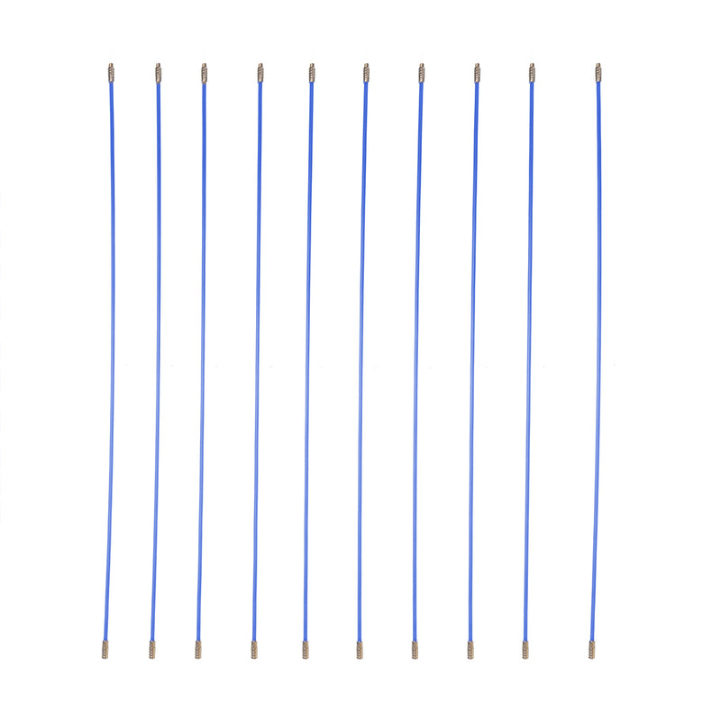 10pcs L58cm D4mm Electrician Puller Wire Fiberglass Cable Wire Duct Rod Threader Pull Kit