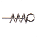 LEO 50pcs/pack 14mm 0.13g Stainless Steel Fishing Spring Probes Fishing Soft Lure Hook Connector