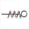 LEO 50pcs/pack 14mm 0.13g Stainless Steel Fishing Spring Probes Fishing Soft Lure Hook Connector