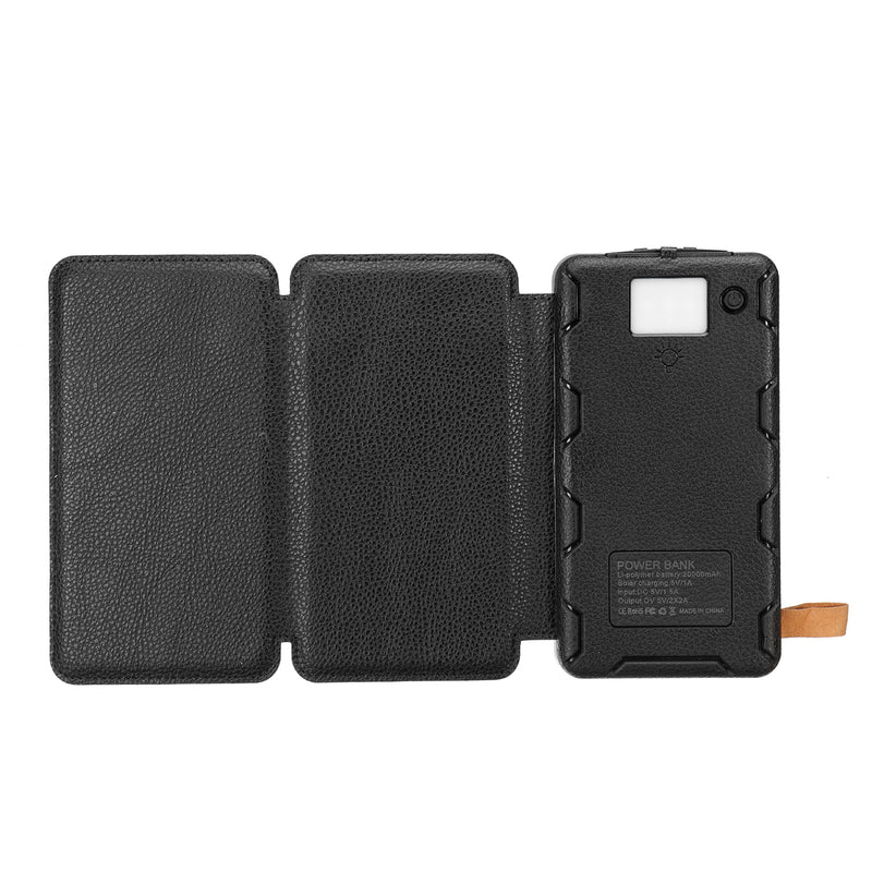 20000mAh Solar Panel Solar Charger 5W 5V/2A Foldable Solar Panel Charger Dual USB Mobile Portable Power Bank