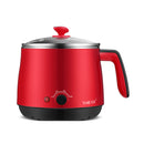 Yoice Y-DZG12 600W 220V Mini Multifunctional Electric Cooking Pot 304 Stainless Steel Red Color