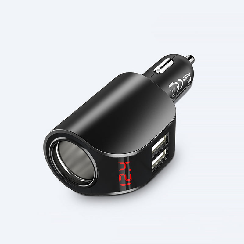 FLOVEME 3.1A Dual USB Fast Charging Digital Display Car Charger Adapter For iPhone X XR XS Max Xiaomi MI9 MI8