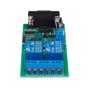 YYE-2 RS232 Adjustable UART Serial Port Remote Control 2 Channel Relay Module MCU PC Control Switch Board