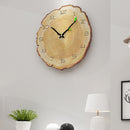 Loskii MW002 Creative Wooden Pattern Wall Clock Mute Wall Clock Quartz Wall Clock For Home Office Decorations