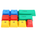 10Pcs RGBY ANSI PBT Thick Keycap Key Caps for Mechanical Gaming Keyboard