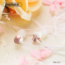 Remax RM-512 In-Ear Wired Earphone Stereo Noise Cancelling Headset with Mic For iPhone Android Samsung