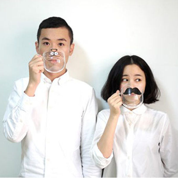 Handmade Cartoon Glass Cup High Temperature Resistant Transparent Water Mug Cat Pig Nose Pattern Glass Mug